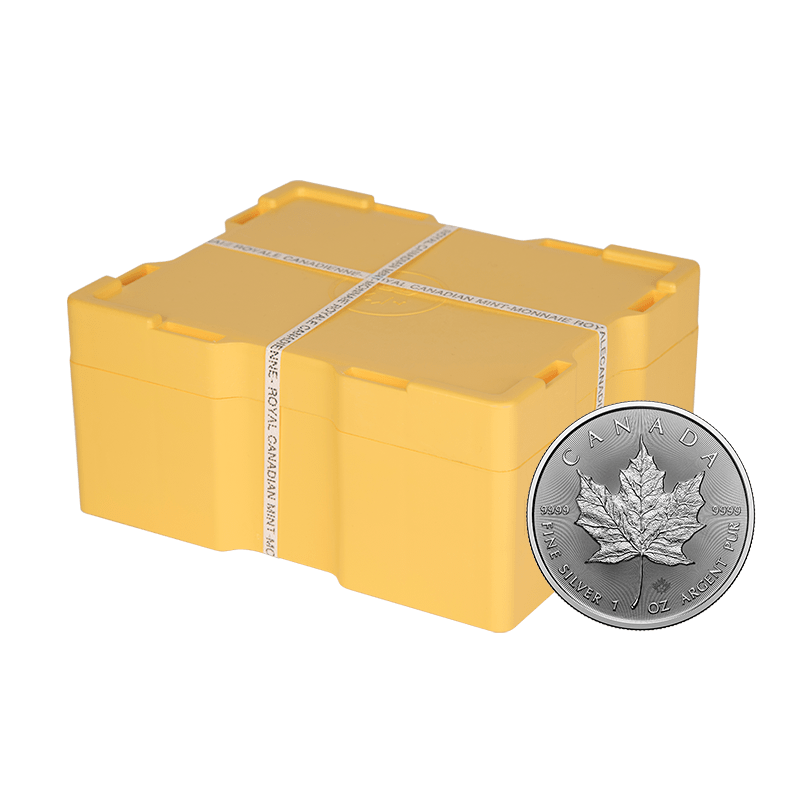 Image pour Boîte de pièces d’argent de 1 oz Feuille d’érable 2022 (boîte de 500 pièces) à partir de Métaux précieux TD